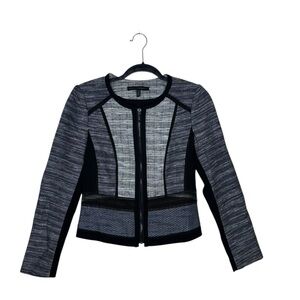 White House Black Market Black and Gray Blazer